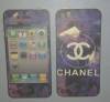 Screen Protector for Iphone 4 & 4S & 5 Screen Protector skin guard Chanel purple (OEM)